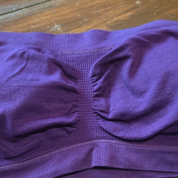 Purple Strapless Bandeau Top #842 - Picture 2 of 6